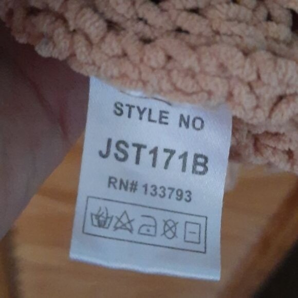 Poll Cowl Neck Cable Knit Oversized Sweater - Picture 3 of 6